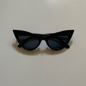 black cat eye glasses